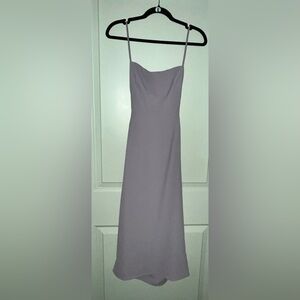 Chic Strapless Lavender Dress